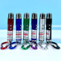 Лазерна указка 9617 (ліхтарик, LED,UV, 3 акумулятори LR44, з карабіном)