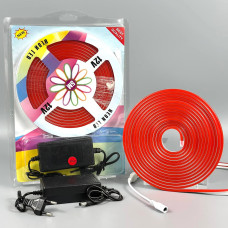 Світлодіодна стрічка (силіконова) LED NEON Red (5m, 12V-220V)
