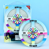 Світлодіодна стрічка (силіконова) LED NEON Біла 5м 12V-220V