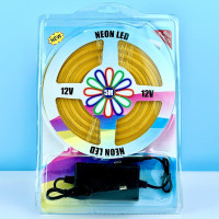 Світлодіодна стрічка (силіконова) LED NEON Жовта 5м 12V-220V