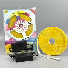 Світлодіодна стрічка (силіконова) LED NEON Yellow (5m, 12V-220V)