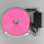 Світлодіодна стрічка (силіконова) LED NEON Pink (5m, 12V-220V)