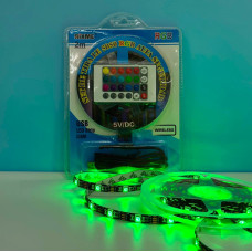 Світлодіодна стрічка LED Rixme B5050 RGB 2m, USB з пультом дистанційного керування