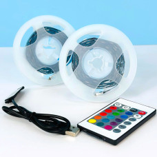 Світлодіодна стрічка LED 5050 RGB 5m 60Led, 5V USB з Bluetooth контролером та пультом дистанційного керування