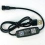 Світлодіодна стрічка LED WS2812 RGB 25m 450Led, 5V USB з Bluetooth контролером 