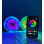 Світлодіодна стрічка (силіконова) RGB-IC Smart Led Neon Rope Light 5m Wi-Fi+Bluetooth, 12V-220V з пультом дистанційного керування, IP67