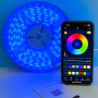 Світлодіодна стрічка (силіконова) RGB-IC Smart Led Neon Rope Light 3m Wi-Fi+Bluetooth, 5V USB з пультом дистанційного керування, IP67