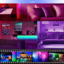 Світлодіодна стрічка LED Mood Lights 5050 RGB (3m, з пультом, від USB) 