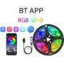 Світлодіодна стрічка LED Mood Lights 5050 RGB (2m, Bluetooth, з пультом, від USB) 