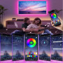 Світлодіодна стрічка LED Mood Lights 5050 RGB (2m, Bluetooth, з пультом, від USB) 