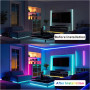 Світлодіодна стрічка LED Dream Color 5050 RGB+Warm White (5m, Bluetooth, з пультом, від USB)