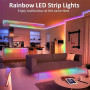 УЦІНКА Силіконова стрічка Led Neon RGB+Warm White (5m, Bluetooth, з пультом, від USB, IP67) (працює на половину)