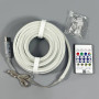 Силіконова стрічка Led Neon RGB+Warm White (5m, Bluetooth, з пультом, від USB, IP67)