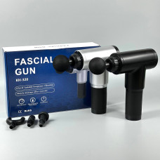 Масажер ручний Fascial Gun KH-320 акумуляторний (4 насадки, 6 режимів швидкості)