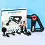 Перкусійний масажер тригерних точок Massage Gun SJ-8891 9 масажних насадок