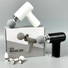 Масажер ручний Mini Massage Gun CY-005 акумуляторний (4 насадки, 5 режимів швидкості)