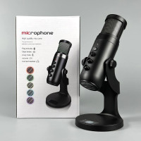 Мікрофон студійний MU900 RGB для блогерів та стримерів, технологія Plug&Play 