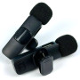 Бездротовий подвійний мікрофон петличний K35 з роз'ємом Jack 3.5 для блогера