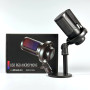 Мікрофон студійний ME6S RGB для блогерів та стримерів, технологія Plug&Play 