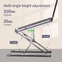 Настільна підставка складна для ноутбука Laptop Stand N8 18inch Aluminum (18*28см)