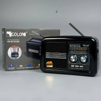 Портативне Радіо Golon RX-BT978S з ліхтарем, акумулятором, сонячною панеллю (20,0*13,0*8,0 см)