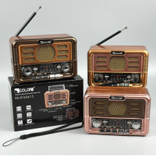 Портативне Радіо Golon RX-BT6061S з акумулятором та сонячною панеллю (15,0*10,0*7,0 см)