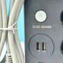 Мережевий подовжувач Power Socket 8203 на 4 розетки + 2USB 2m