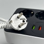 Мережевий подовжувач Power Socket 8206 2USB+Type-C 4 розетки 2m