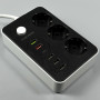 Мережевий подовжувач Power Socket 8208 5USB+Type-C 3 розетки 2m