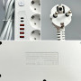 Мережевий подовжувач Power Socket No3454 4USB+2Type-C 3 розетки 2500W 2m