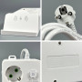 Мережевий подовжувач (з бездротовою зарядкою) Power Socket 993U 6USB 3 розетки 3000W 2m