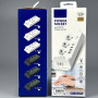 Мережевий подовжувач (з бездротовою зарядкою) Power Socket 993-2PD 4USB+2Type-C 3 розетки 3000W 2m