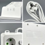 Мережевий подовжувач (з бездротовою зарядкою) Power Socket 994-2PD 4USB+2Type-C 4 розетки 3000W 2m