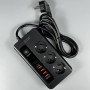 Мережевий подовжувач Power Socket F53-2PD 4USB+2Type-C 3 розетки 3000W 2m
