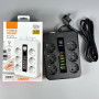 Мережевий подовжувач Power Socket F54PD 5USB+Type-C 6 розеток 3000W 2m