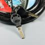 Замок велосипедний 8180 (22*120 тросовий, 2 ключі)