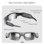 Смарт-окуляри для велоспорту Smart Bike Glasses YJ01 з Wi-Fi камерою (для фото та відеозйомки)