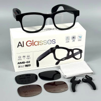 Смарт-окуляри Smart AI Glasses AIMB-G2 8MP-камера (з фото-та відеозйомкою + додаткові лінзи)