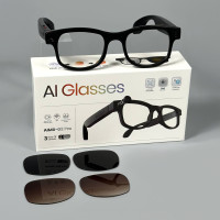 Смарт-окуляри Smart AI Glasses AIMB-G2 Pro (з фото та відеозйомкою + додаткові лінзи)
