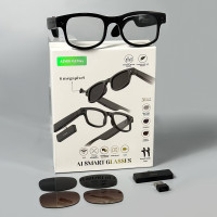 Смарт-окуляри Smart AI Glasses AIMB-G1 Max (з фото та відеозйомкою + додаткові лінзи)