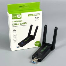USB WiFi 5 Адаптер RE-1202-03 із підтримкою двох діапазонів 2.4G-5G, швидкість до 1300Mbps USB3.0