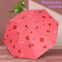 Парасолька складана (автомат) Fruits 8 спиць, антивітер (D-108см)