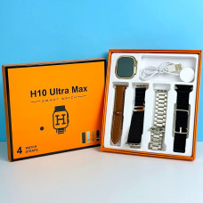 Smart Watch H10 Ultra Max набір з  4-ма ремінцями