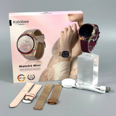 Smart Watch Kalobee Amerika SK6 Mini Gold Amoled, IP67 з 3-ма ремінцями