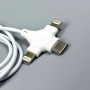 AUX RC-008 Universal Audio cable 3.5mm to 2 Lightning+Type-C (Bluetooth підключення)