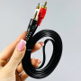 Кабель 2RCA-3.5 1.5m 3015 GOOD