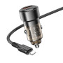 Автомобільний зарядний пристрій Borofone BZ20 Smart PD20W+QC3.0 (38W) Type-C to Lightning