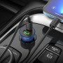 Автомобільний зарядний пристрій Hoco Z47A Type-C to Lightning Transparent Discovery Edition dual port PD30W+QC3.0 Швидка зарядка