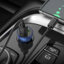 Автомобільний зарядний пристрій Hoco Z47 Type-C Transparent Discovery Edition dual port QC3.0 Швидка зарядка