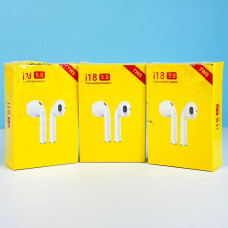 УЦІНКА Бездротові навушники AirPods i18 5.0R Yellow +Touch